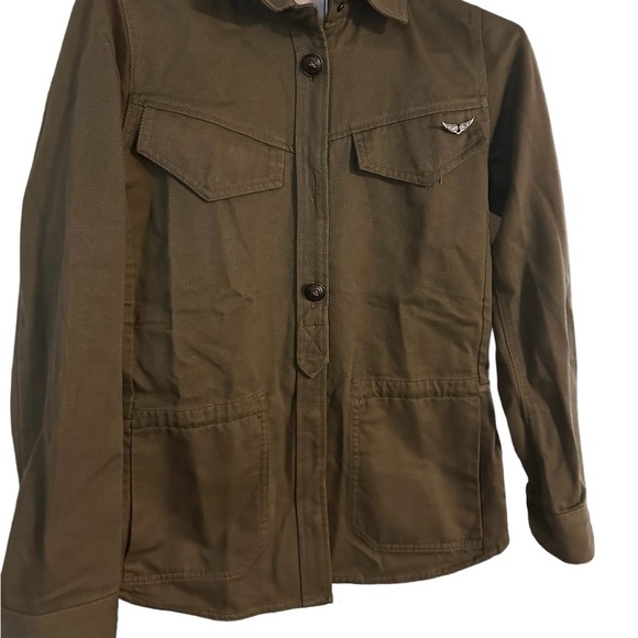 NWOT Zadig & Voltaire Tackl Cotton & Linen Military Shirt. (Small) MSRP $458 - Picture 2 of 12